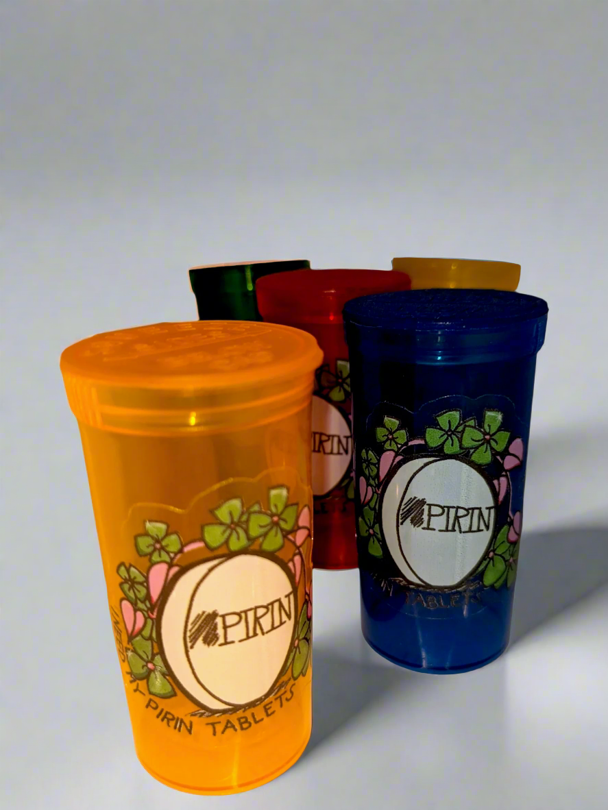 Pirin Tablets pill bottle - The Birdcage - Pirin Tablets