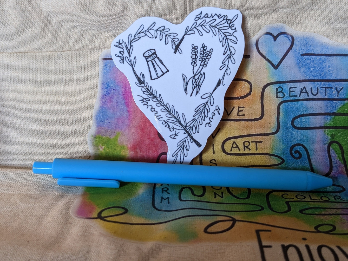 Practical Magic sticker - rosemary salt lavender love - sisters