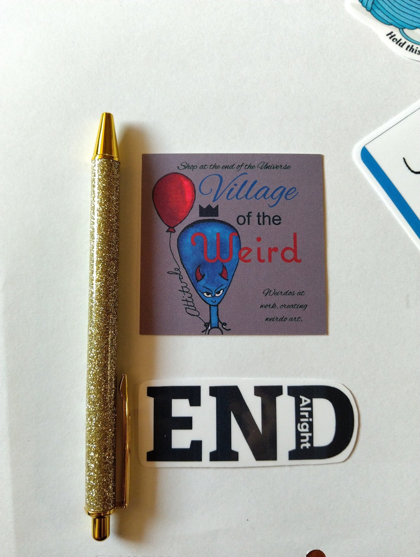 Weezer - sticker - Everything will be Alright in the End Album - villlage of the weird