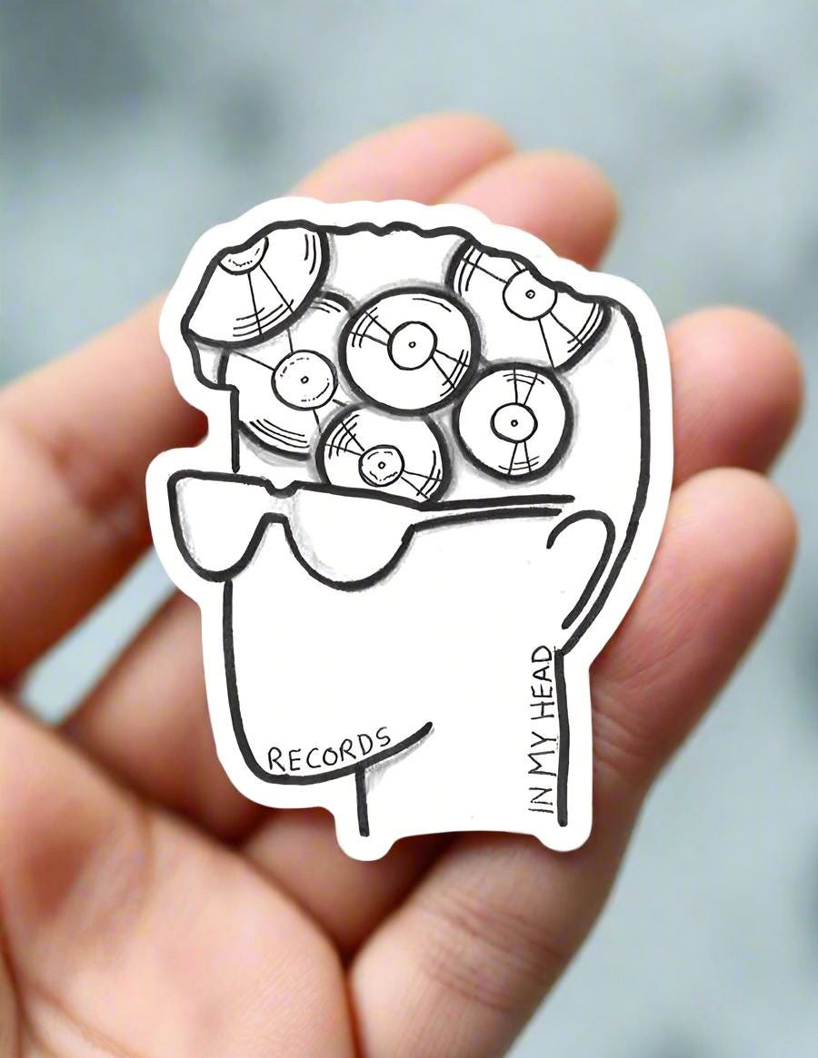 Weezer - Records sticker - villlage of the weird