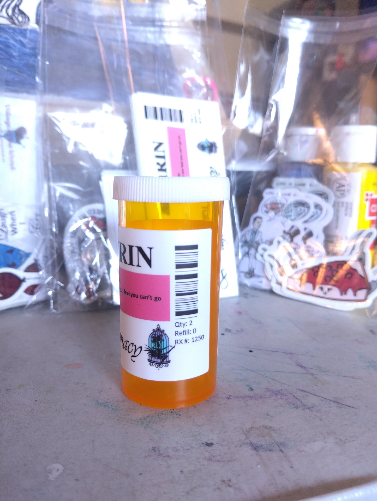 Pirin Tablets pill bottle - The Birdcage - Pirin Tablets