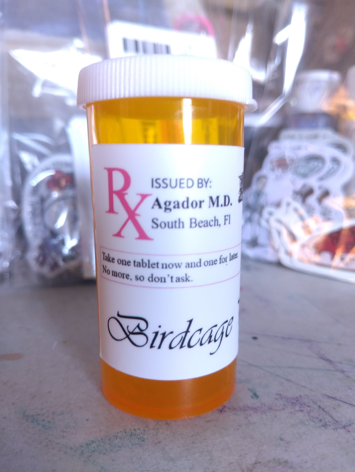 Pirin Tablets pill bottle - The Birdcage - Pirin Tablets