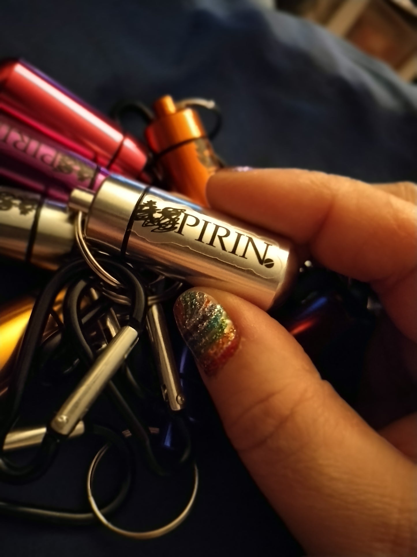 Pirin Tablets pill bottle keychain - The Birdcage - Pirin Tablets