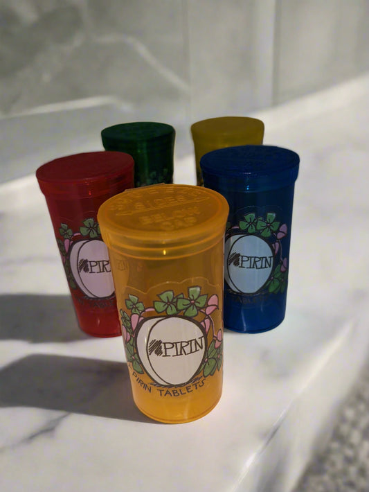 Pirin Tablets pill bottle - The Birdcage - Pirin Tablets
