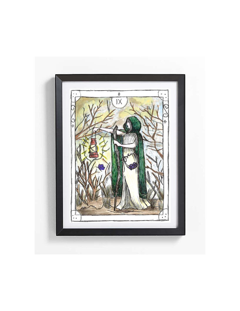 Tarot Card print - hand painted tarot card print 8x10