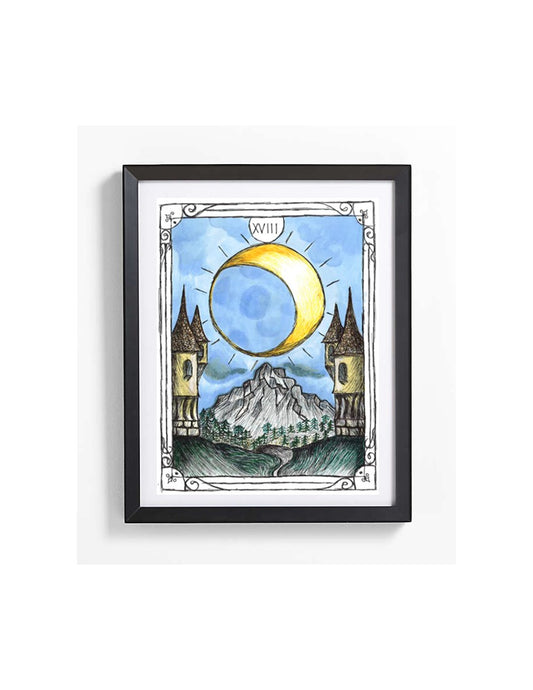 Tarot Card print - hand painted tarot card print 8x10