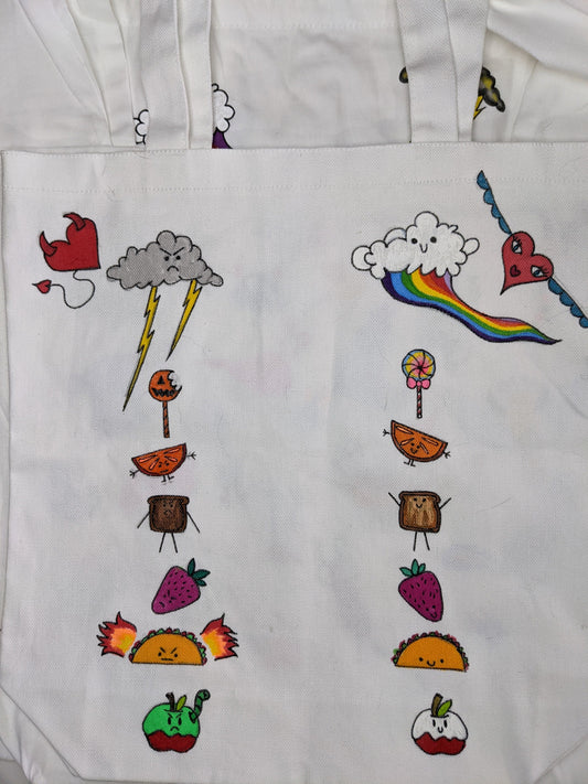 Imaginary Friends tote - IF - little monsters tote bag - village of the weird