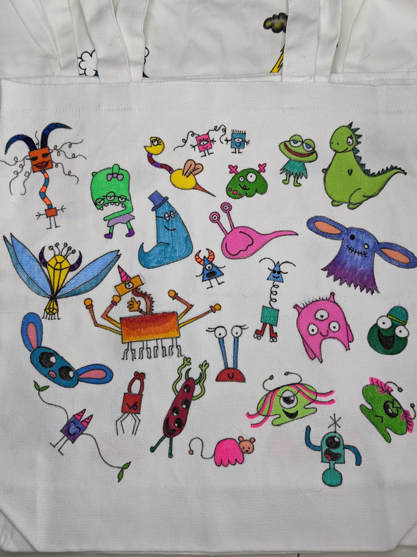 Imaginary Friends tote - IF - little monsters tote bag - village of the weird