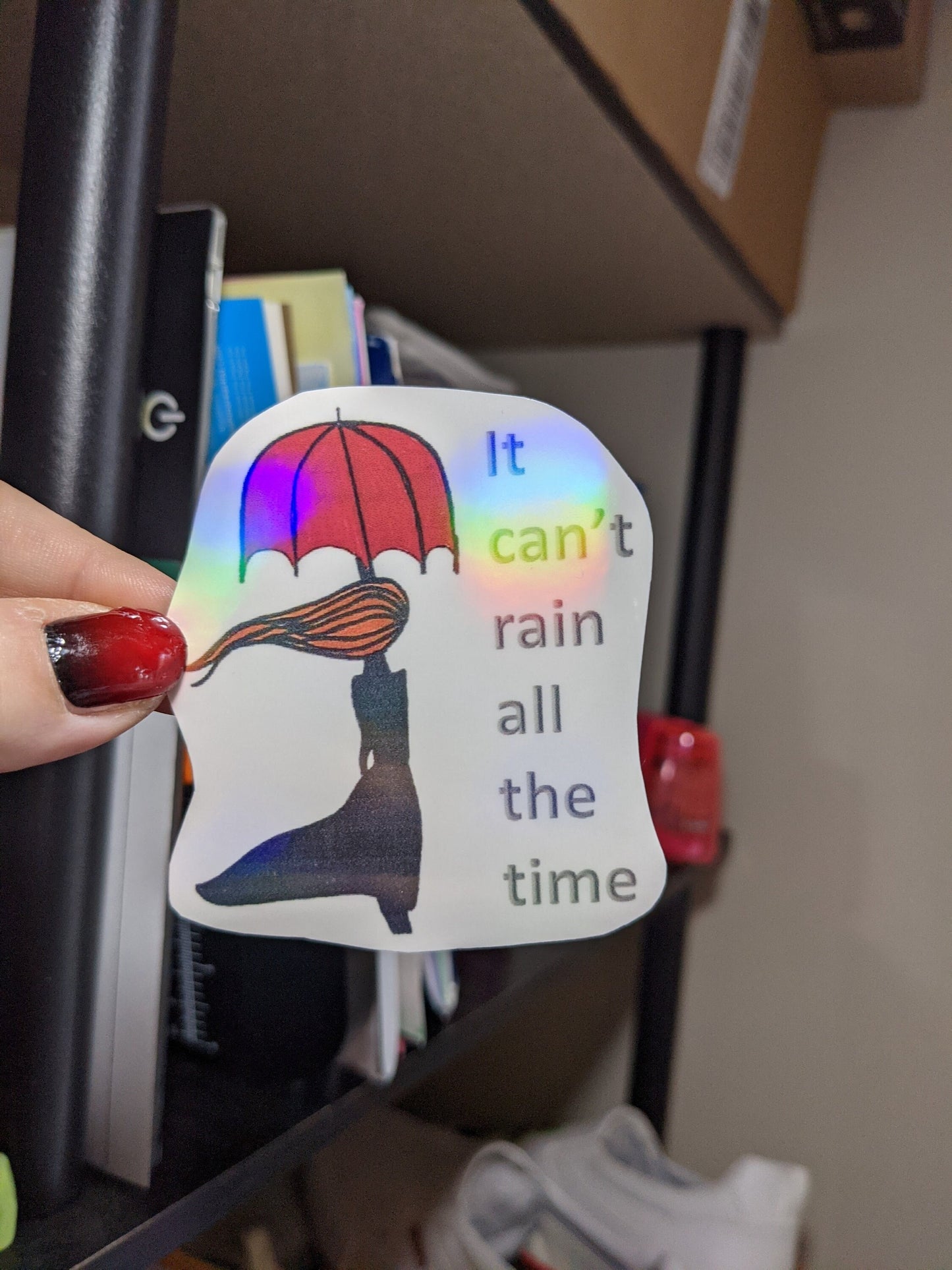 The Crow inspired sticker - It Can't Rain All the Time - The Crow sticker