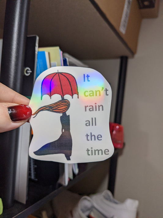 The Crow inspired sticker - It Can't Rain All the Time - The Crow sticker