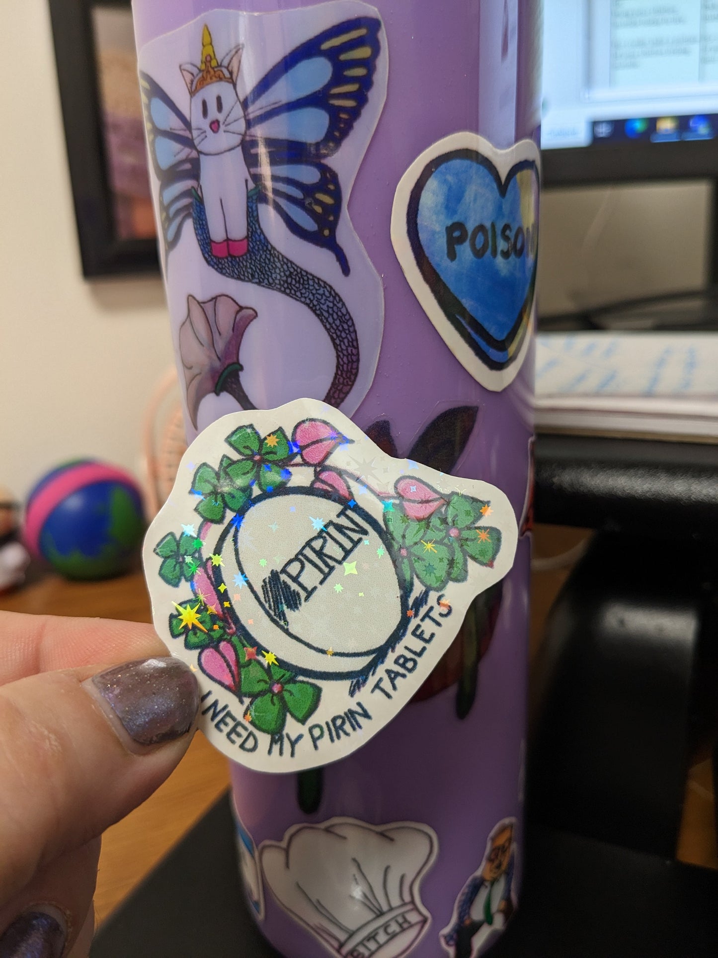 Pirin Tablets - The Birdcage - Pirin Tablets sticker - Pride colors