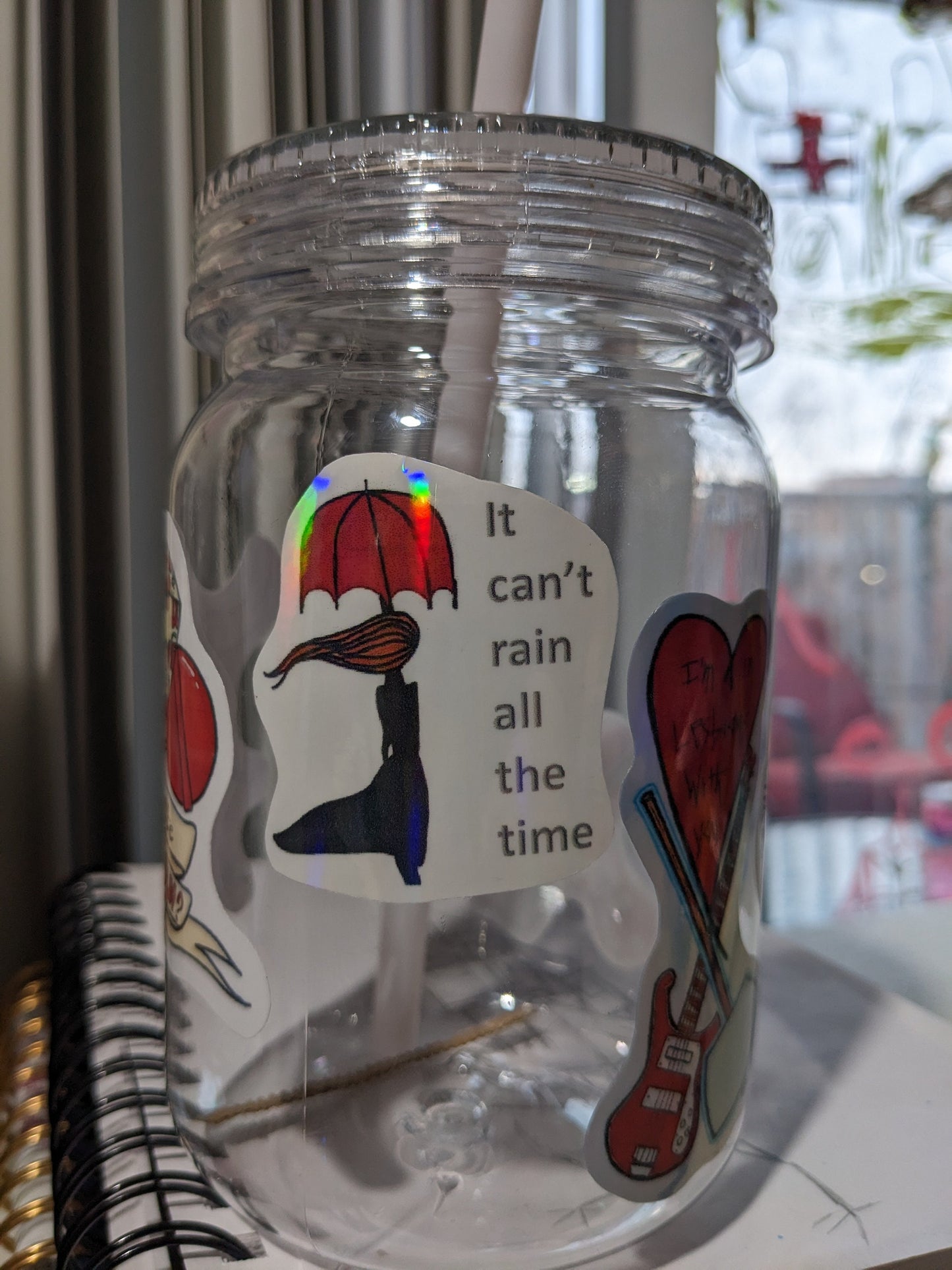 The Crow inspired sticker - It Can't Rain All the Time - The Crow sticker