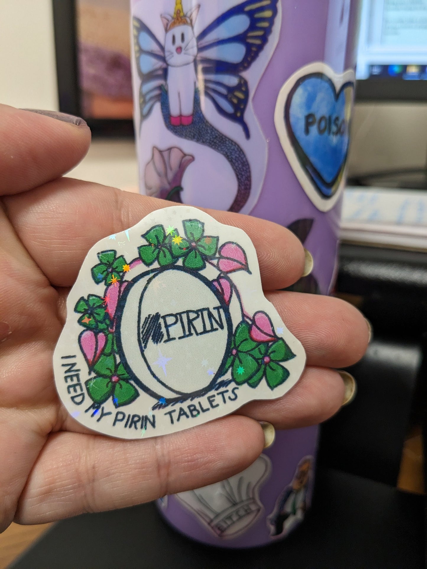 Pirin Tablets - The Birdcage - Pirin Tablets sticker - Pride colors