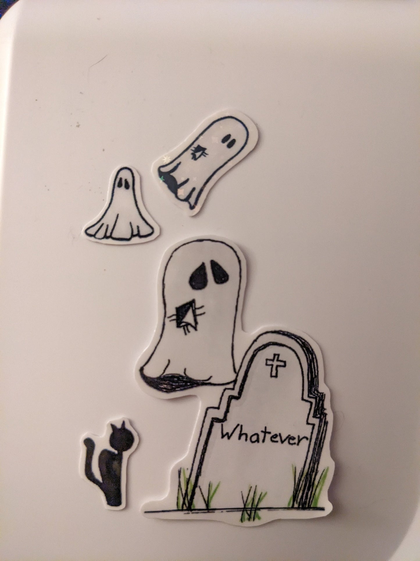 Whatever Tombstone sticker - dark comedy - cemetery stone sticker