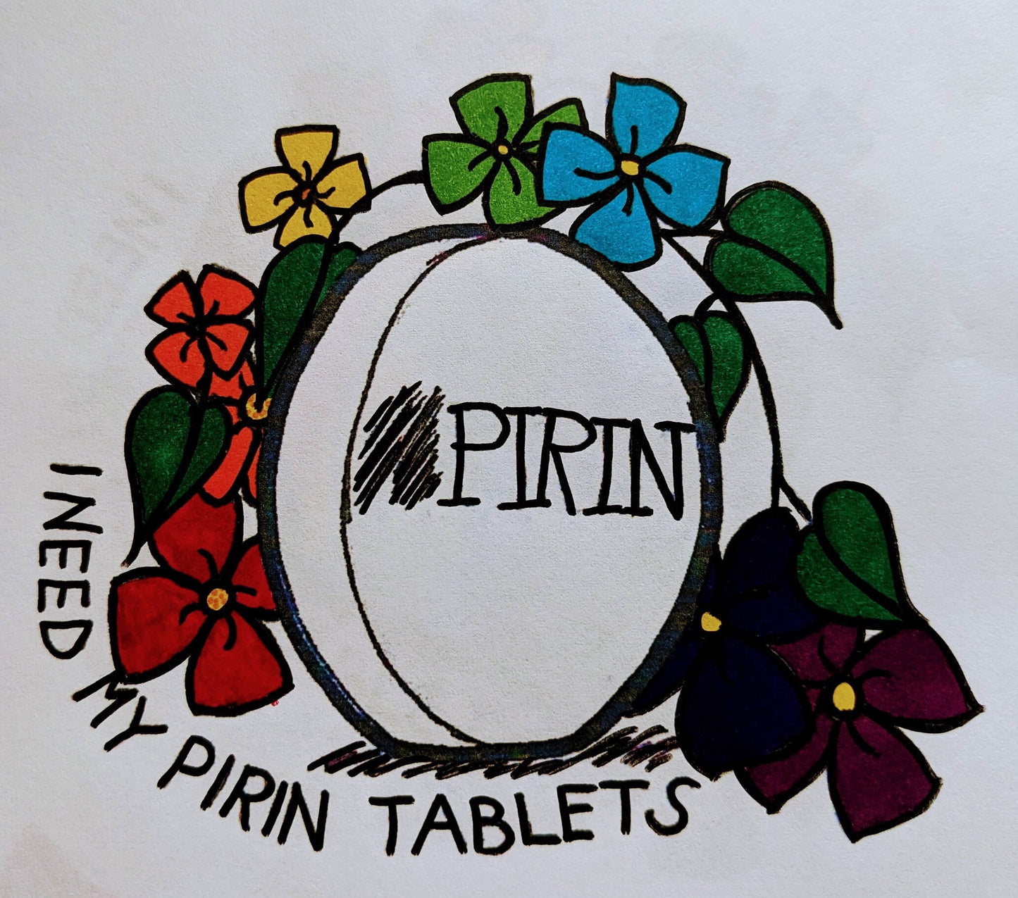 Pirin Tablets - The Birdcage - Pirin Tablets sticker - Pride colors