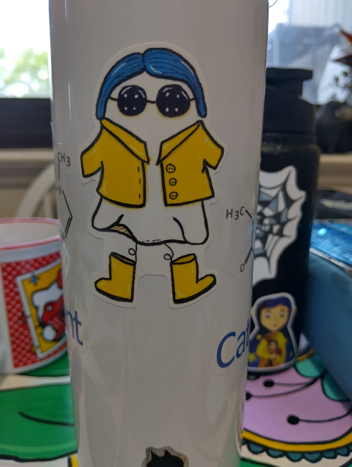 Coraline Ghost sticker - ghost trick or treating - Halloween sticker