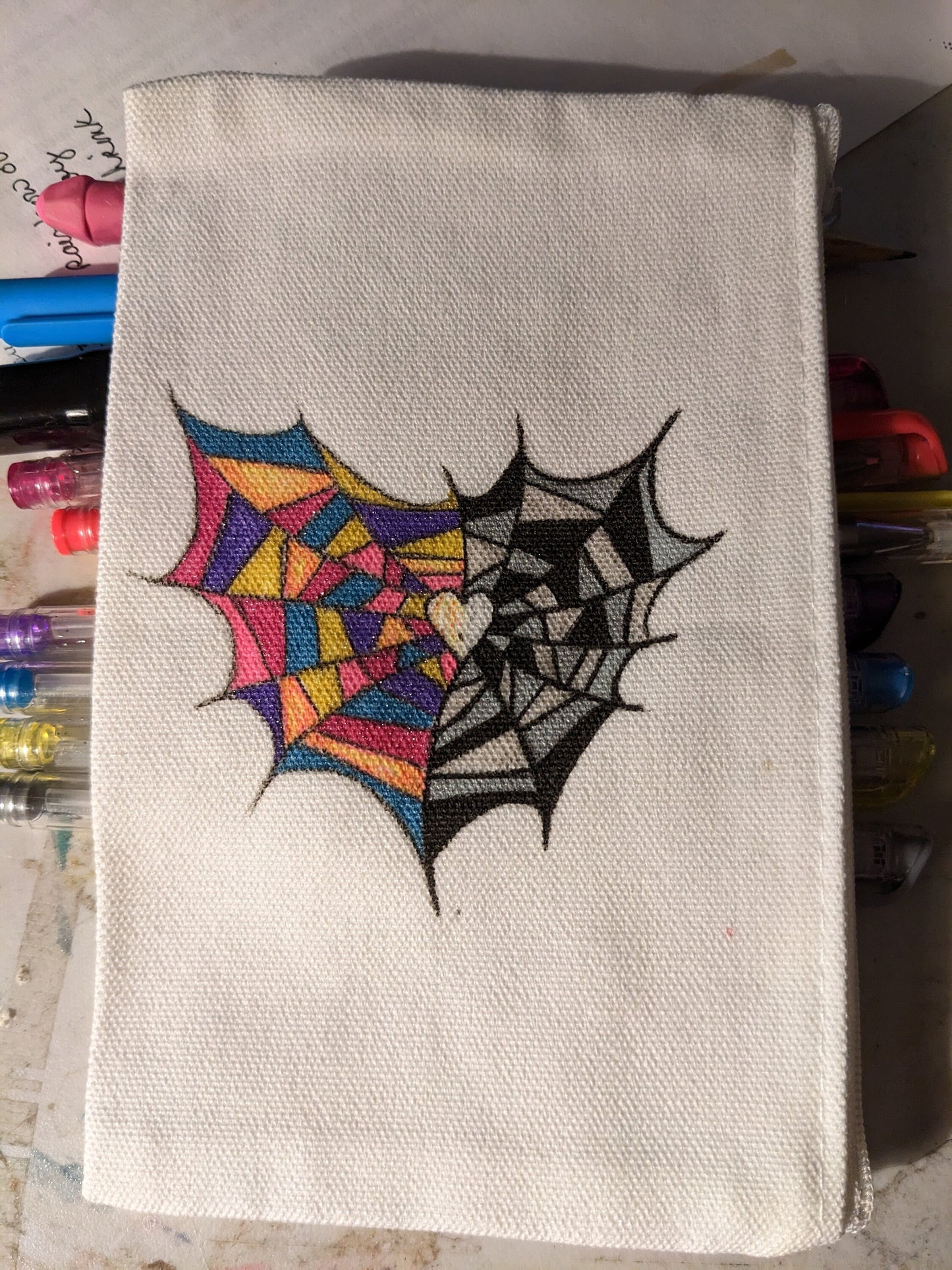 Wednesday & Enid zipper pouch - best friends - Wednesday's window - bff zipper pouch