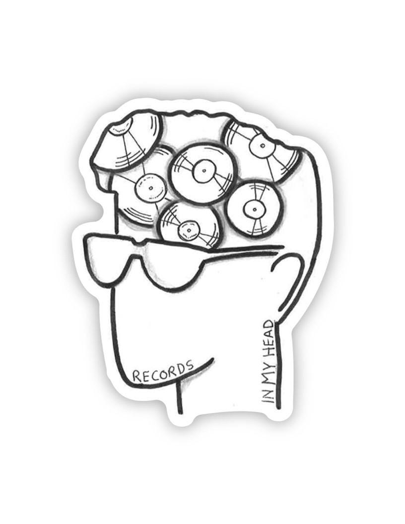 Weezer - Records sticker - villlage of the weird