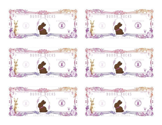 Easter Bunny Bucks Printable - Bunny Bucks - Bunny Money - Monetary