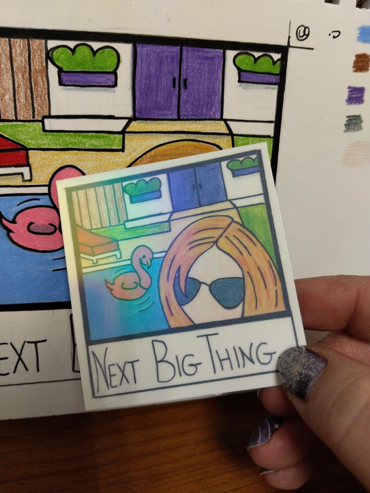 Weezer - Beverly Hills sticker - villlage of the weird