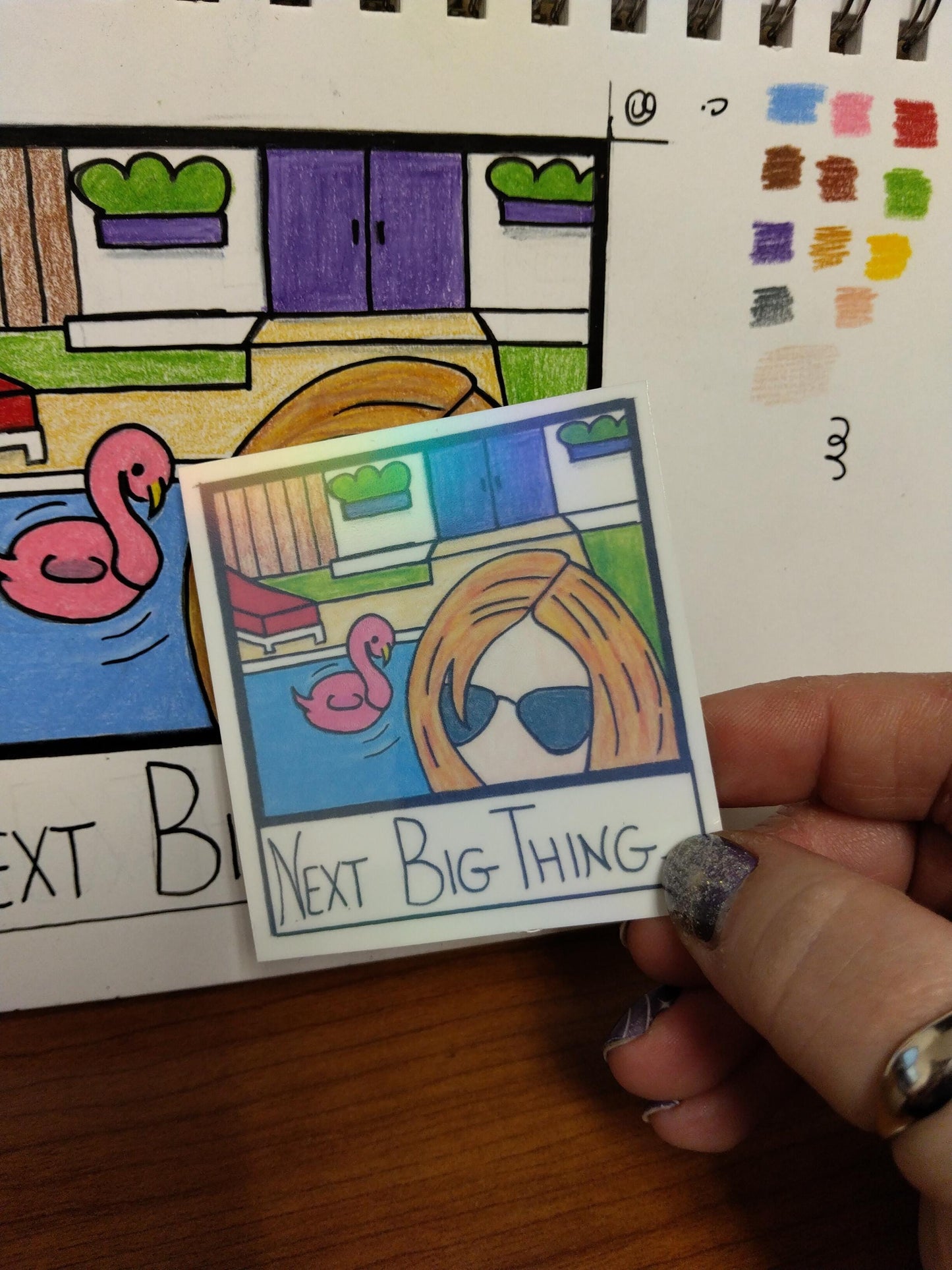 Weezer - Beverly Hills sticker - villlage of the weird