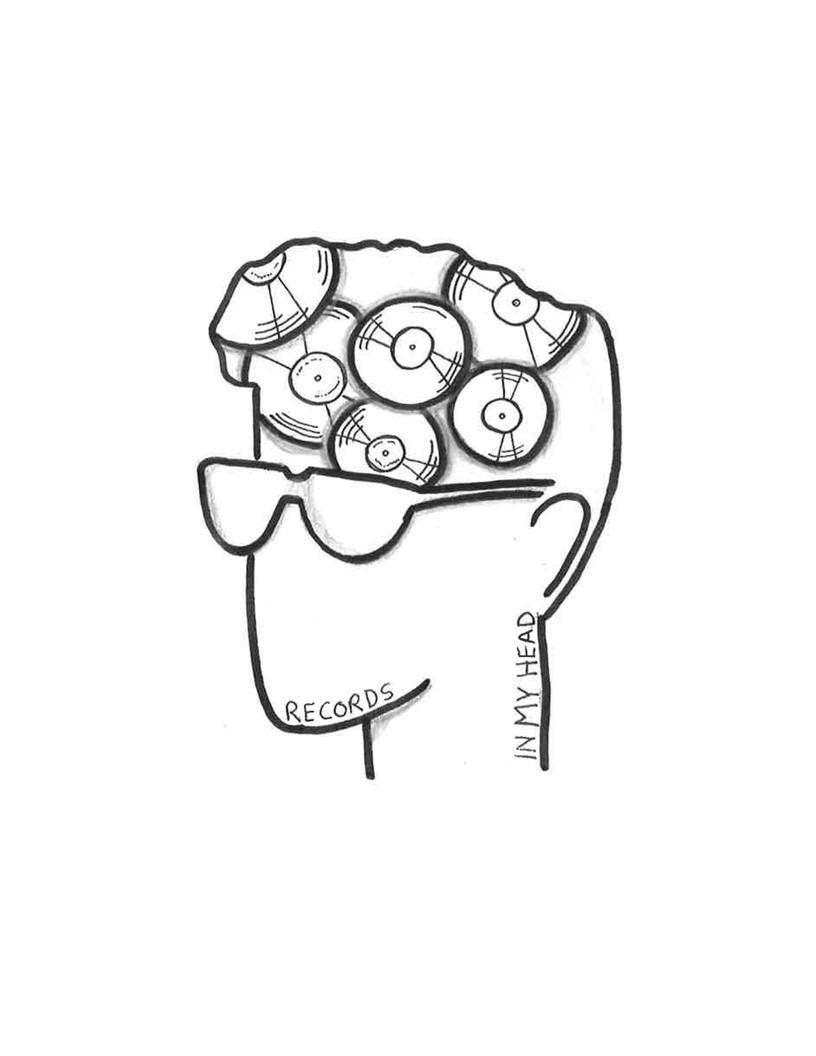 Weezer - Records sticker - villlage of the weird