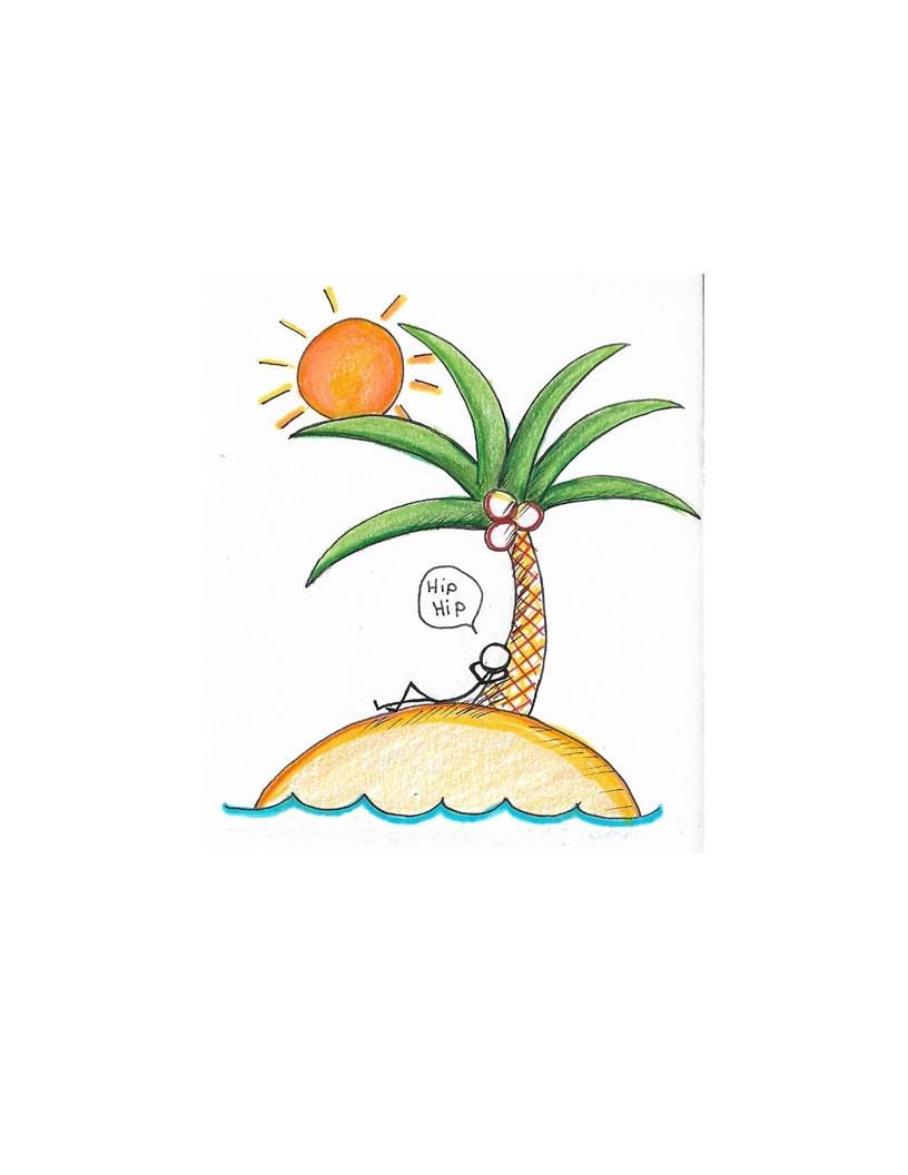 Weezer - Islands in the sun sticker - villlage of the weird