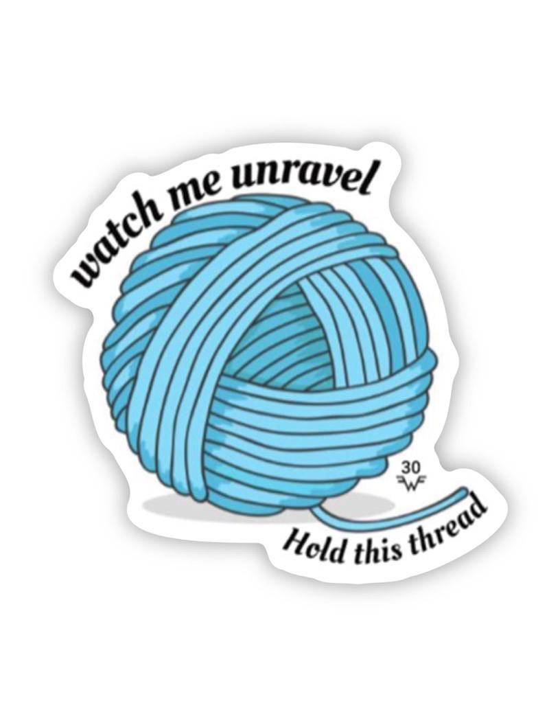 Weezer - The Sweater Song - sticker - Watch me unravel - village of the weird