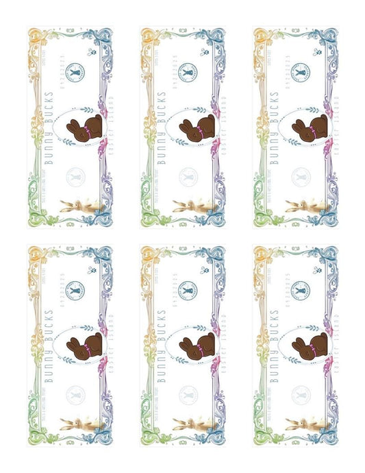 Easter Bunny Bucks Printable - Bunny Bucks - Bunny Money - Activity Coupon
