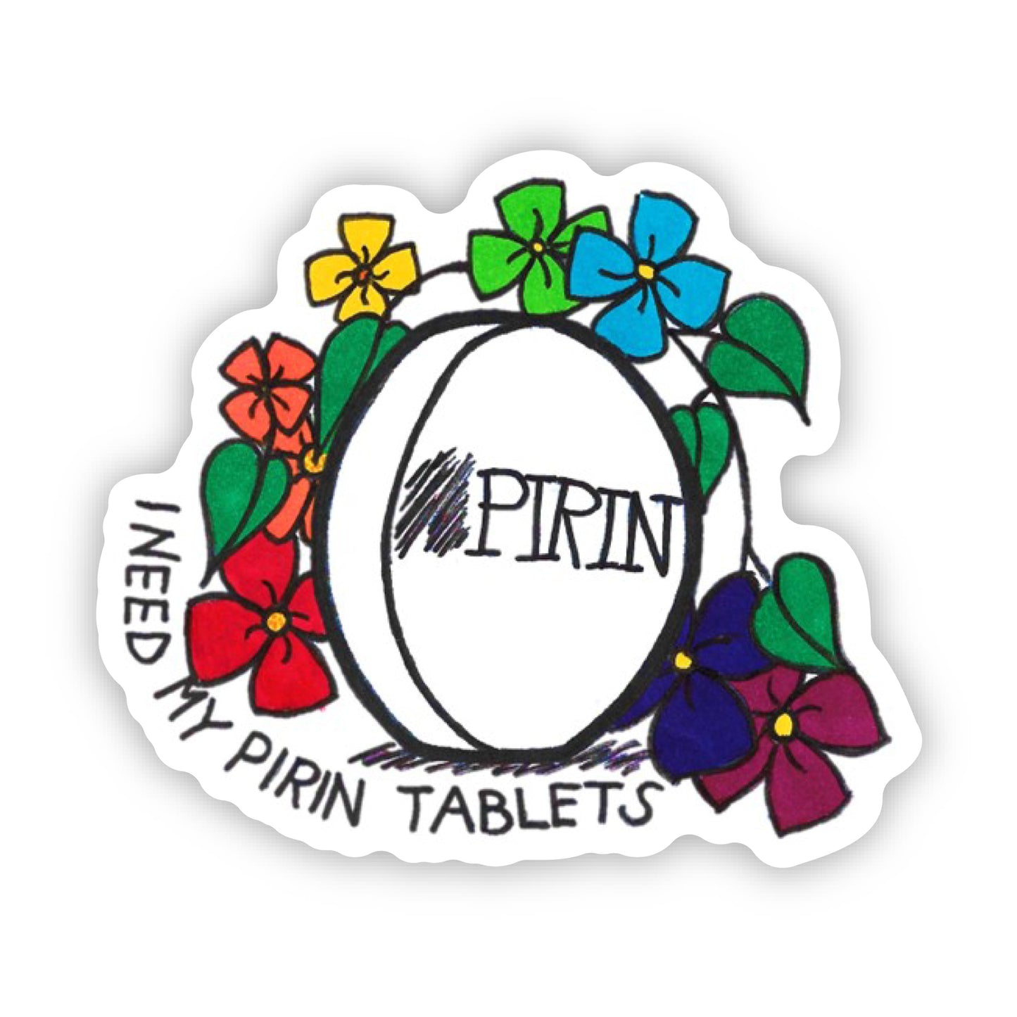 Pirin Tablets - The Birdcage - Pirin Tablets sticker